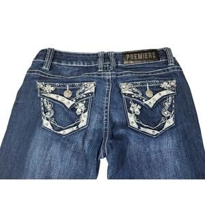 Premier 5/6S (30x27.5) Skinny Boho Luxe Denim Western Bling Cowgirl Mid-Rise